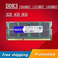 Sprzedaż 2gb 4gb 8gb DDR3 1066 1333 1600 1600mhz 1333mhz 1066mhz SO-DIMM DDR3L DDR3 4GB pamięć Ram pamięci sdram na laptopa na notebooka 1
